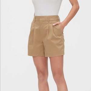 Gap Khaki High Rise Pleated Shorts 6
